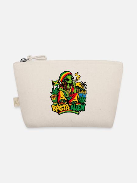 Rasta Alien - Bio-Täschchen - Natur