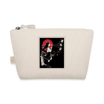 Mahjong Mädchen Japanisches Design - Bio-Täschchen - Natur - Vorne
