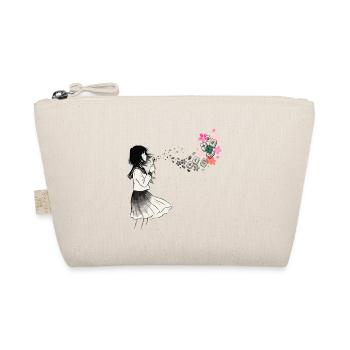 Mahjong Mädchen Japanisches Design - Bio-Täschchen - Natur - Vorne