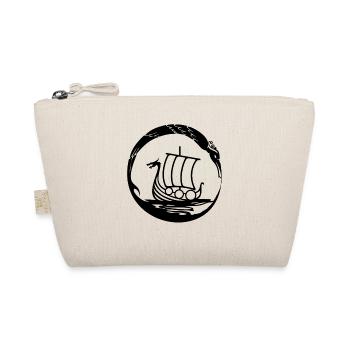 Celtic Irland Wikinger Keltisch Knoten Schiff - Bio-Täschchen - Natur - Vorne