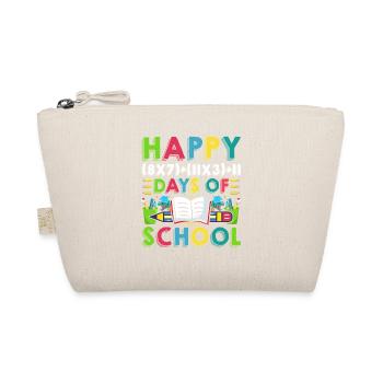 Happy 100 Days of School Math Teacher Student - Bio-Täschchen - Natur - Vorne