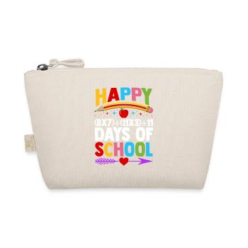 Happy 100 Days of School Math Teacher Student - Bio-Täschchen - Natur - Vorne