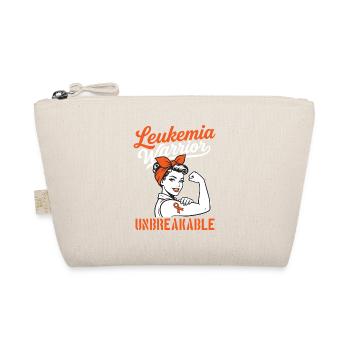 Leukämie-Krieger Unzerbrechlich – Orangefarbenes Band - Bio-Täschchen - Natur - Vorne