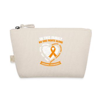 Leukämie Niemand kämpft allein – Orange Ribbon - Bio-Täschchen - Natur - Vorne