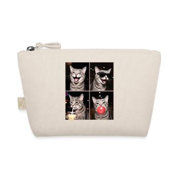 Katzen Graue Tabby Katze - Bio-Täschchen - Natur - Vorne