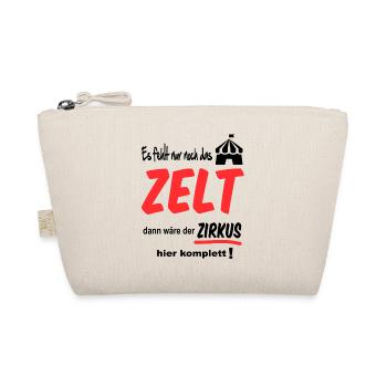 Zelt Politik Zirkus Sprüche Komplett Clown Artist - Bio-Täschchen - Natur - Vorne