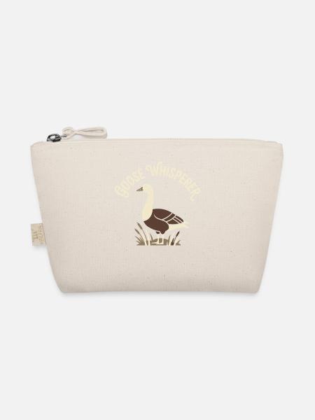 Goose Whisperer Retro-Vogelbeobachtungsdesign - Bio-Täschchen - Natur