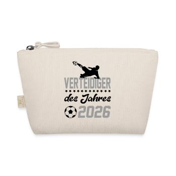 Verteidiger 2026 Fußball Fußballspieler Sport Fun - Bio-Täschchen - Natur - Vorne