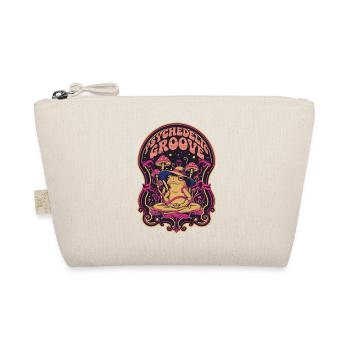 trippiges Festival Groove Hippie Frosch Rave - Bio-Täschchen - Natur - Vorne
