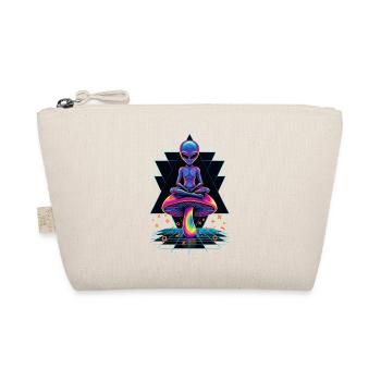 Psychedelisches Festival-Hippie-Pilz-Batik-Rave - Bio-Täschchen - Natur - Vorne