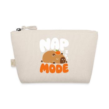 Capybara Nap Mode – Schlafen mit Mandarine - Bio-Täschchen - Natur - Vorne
