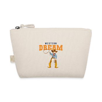 Western Dream Cowboy with Lasso Retro Graphic - Bio-Täschchen - Natur - Vorne