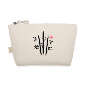 Bamboo Kanji Japanese Minimal Art - Bio-Täschchen - Natur - Vorne