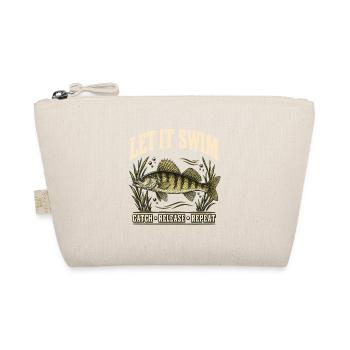 Zander Catch and Release Angler Shirt - Bio-Täschchen - Natur - Vorne
