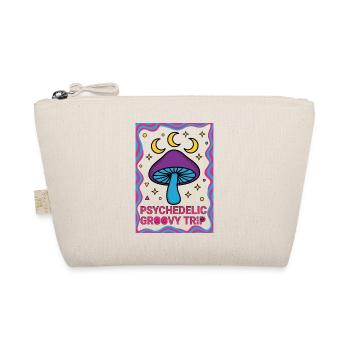 Psychedelisches Festival Hippie Mushroom Groovy Trip - Bio-Täschchen - Natur - Vorne