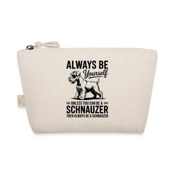 Schnauzer Sprüche Lustiges Schnauzer Geschenk - Bio-Täschchen - Natur - Vorne