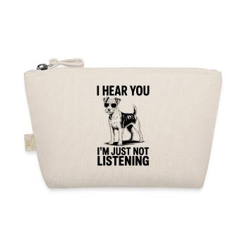Schnauzer Sprüche Lustiges Schnauzer Geschenk - Bio-Täschchen - Natur - Vorne