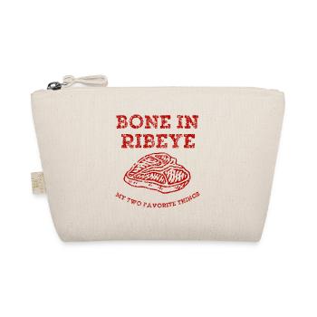 Bone in Ribeye – meine zwei Lieblingssachen - Bio-Täschchen - Natur - Vorne