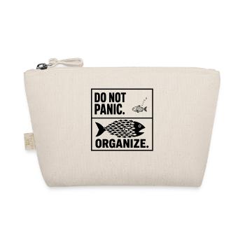 Do Not Panic Organize Fischschwarm Büro Humor - Bio-Täschchen - Natur - Vorne