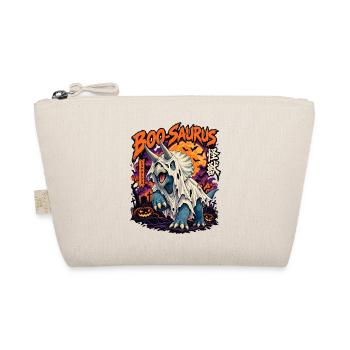 Boo-Saurus – Halloween Triceratops - Bio-Täschchen - Natur - Vorne