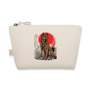 Kai Ken Japanischer Hund Japan Shirt - Bio-Täschchen - Natur - Vorne