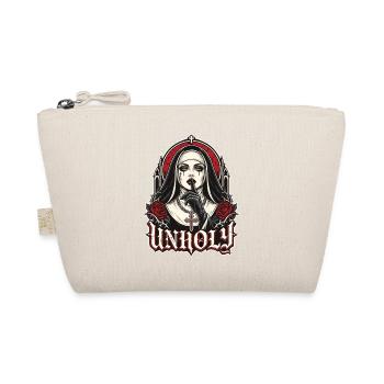 Gothic Nonne Unholy Dark Art Shirt - Bio-Täschchen - Natur - Vorne