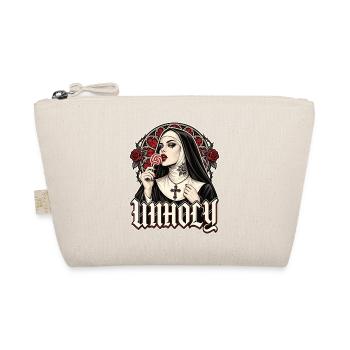 Unholy Gothic Nonne Lollipop Dark Art - Bio-Täschchen - Natur - Vorne