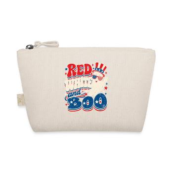 Red White Boo Patriot Ghost - Bio-Täschchen - Natur - Vorne