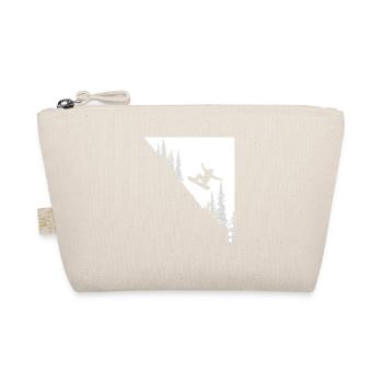 Snowboarder Jumping – Snowboarding Lover Powder - Bio-Täschchen - Natur - Vorne