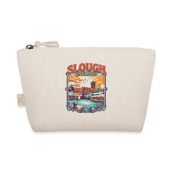 Retro Slough England Cityscape Skyline Novelty - Bio-Täschchen - Natur - Vorne