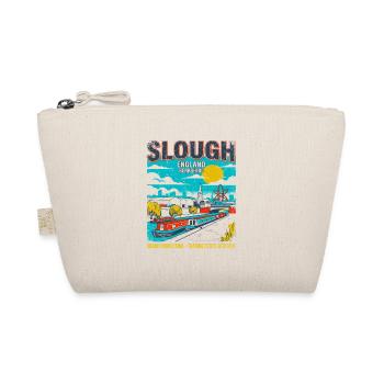 Retro Slough England Cityscape Skyline Novelty - Bio-Täschchen - Natur - Vorne