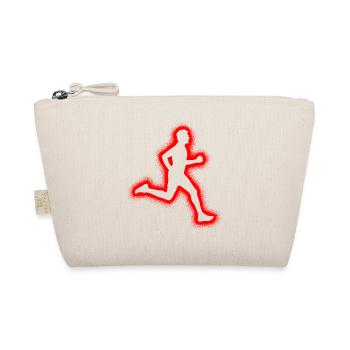 Laufen Läufer Joggen Kinder Jungen Herren Lauf - Bio-Täschchen - Natur - Vorne