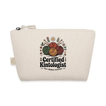 Knitting Lover – Yarn & Stricken Design - Bio-Täschchen - Natur - Vorne