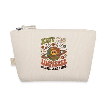 Knitting Lover – Yarn & Stricken Design - Bio-Täschchen - Natur - Vorne