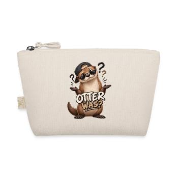 Otter Was? – Lustiger Otter mit Sonnenbrille - Bio-Täschchen - Natur - Vorne