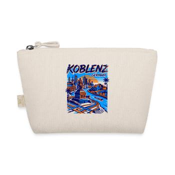 City Koblenz Germany Skyline River Sunset Art - Bio-Täschchen - Natur - Vorne