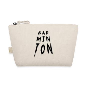 Badminton Typography  - Bio-Täschchen - Natur - Vorne