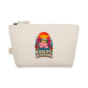 I Axolotl Questions – Cute Retro Axolotl  - Bio-Täschchen - Natur - Vorne