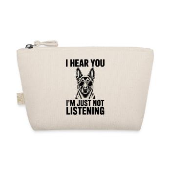 Malinois Spruch Hunde Lustiges Malinois Geschenk - Bio-Täschchen - Natur - Vorne