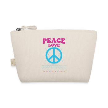 Hippie-Musik Trippig-Frieden-Liebes-Schilder-Rave - Bio-Täschchen - Natur - Vorne