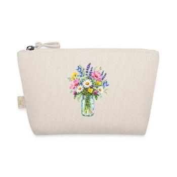 Botanische Wildblumen Wildblume - Bio-Täschchen - Natur - Vorne