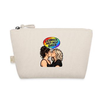 Lesbisch nicht Queer - Bio-Täschchen - Natur - Vorne