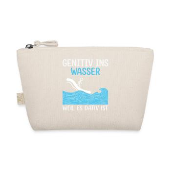 Genitiv ins Wasser Surfwitz - Bio-Täschchen - Natur - Vorne