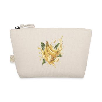 Gelbe Banane Tropische Frucht-Spritzkunst - Bio-Täschchen - Natur - Vorne