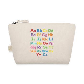 Kreidealphabet Bunte Buchstaben - Bio-Täschchen - Natur - Vorne