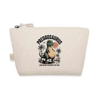 Preggosaurus Babyparty Baby Dino Mama Schwanger - Bio-Täschchen - Natur - Vorne