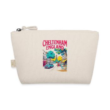City Cheltenham England Vintage Retro Street Scene - Bio-Täschchen - Natur - Vorne