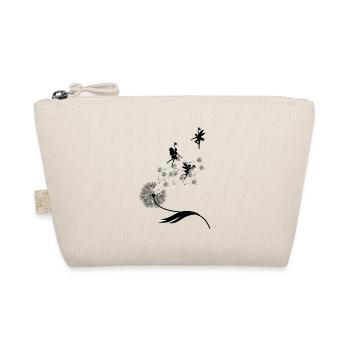 Schmetterlingdesign Pusteblumen Wiese Herzen Feen - Bio-Täschchen - Natur - Vorne