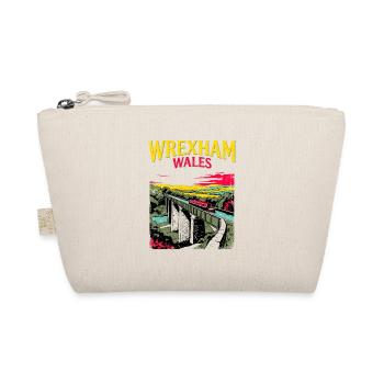 City Vintage Travel Poster Wrexham Wales Novelty - Bio-Täschchen - Natur - Vorne