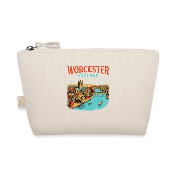 City Vintage Worcester England River Severn Art - Bio-Täschchen - Natur - Vorne